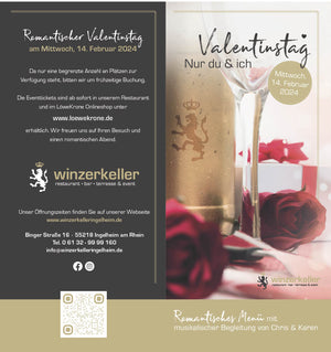 
            
                Load image into Gallery viewer, Romantischer Valentinstag im Winzerkeller Restaurant
            
        